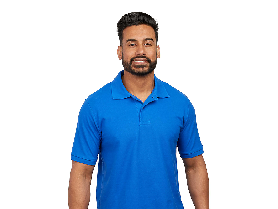 Men's cotton pique polo shirts sale