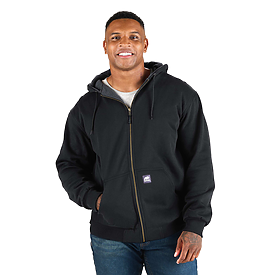 Berne Heritage Grid Fleece-Lined Zip Sweatshirt