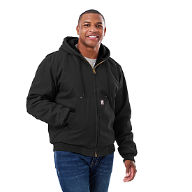 Berne Heartland Washed Duck Hooded Work Jacket
