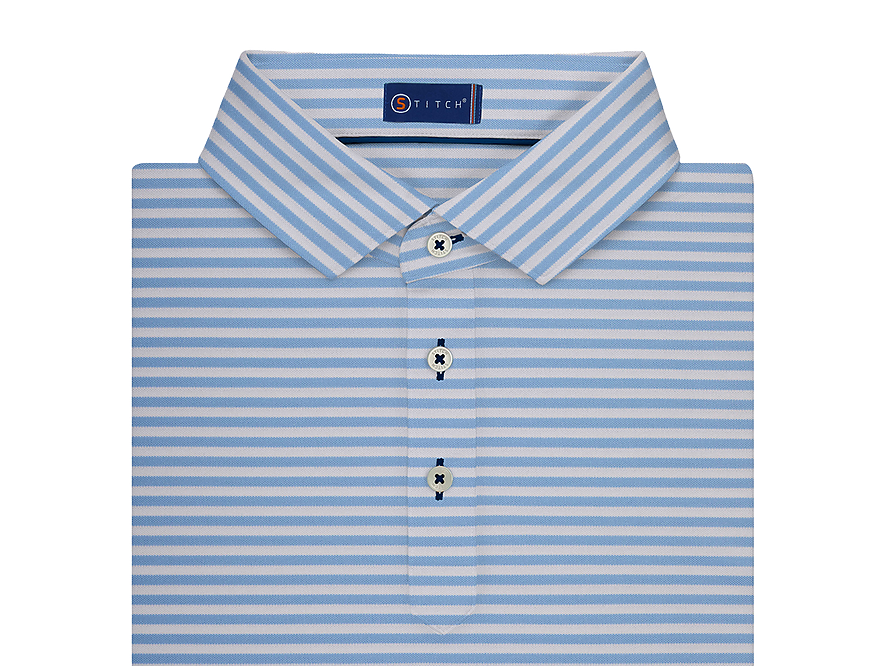 Rugby Stripe Milano Stitch Polo