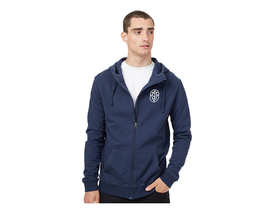 All cotton sales zip hoodie