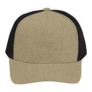 Recycled Cotton Canvas 5 Panel Mesh Back Ballcap